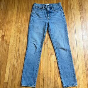 Madewell Jeans Womens 27 Tall Perfect Vintage Blue Denim High Rise